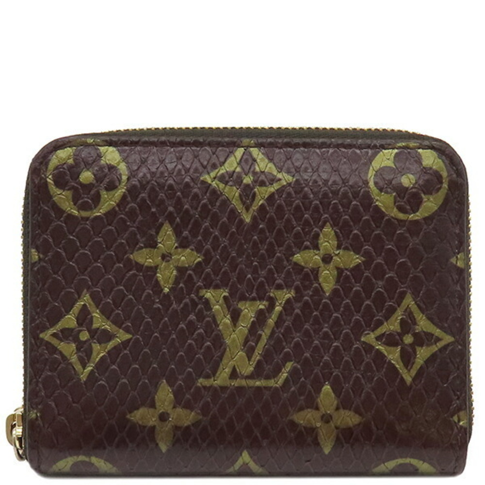 Louis Vuitton Coin Case Zippy Python Brown Card H… - image 1